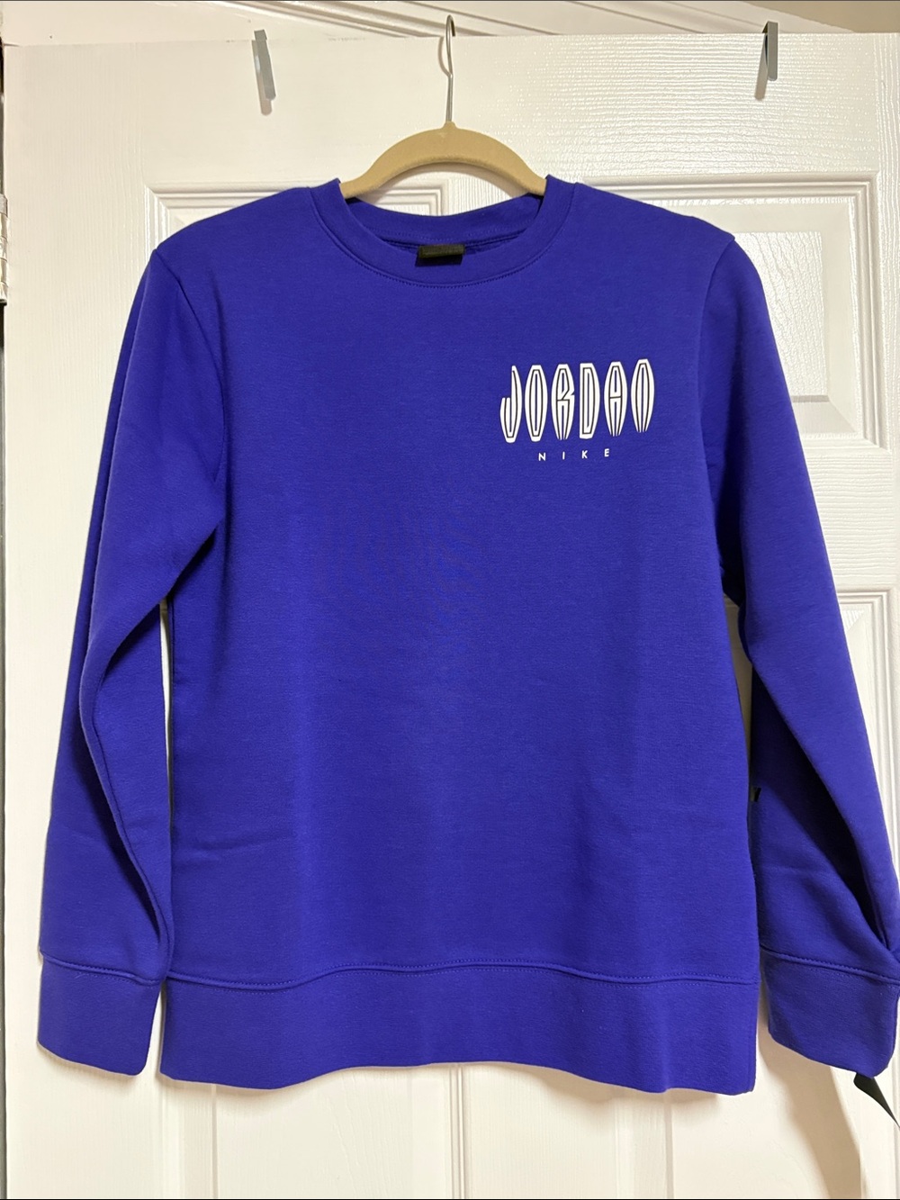 Nike Jordan kids  Royal Purple Crewneck Sweatshirt